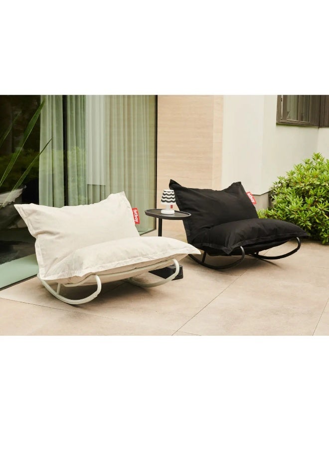 Fatboy Rock & Roll Rocking Chair | Steady seat with solid rock blocker | Anti-slip layer | Water resistant | indoor & outdoor | 8 sturdy straps | 126 x 87 x 71 cm - Black - Image 2